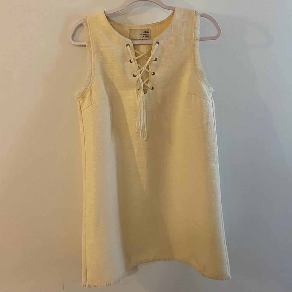 J.O.A Lace-Up Sleeveless Dress